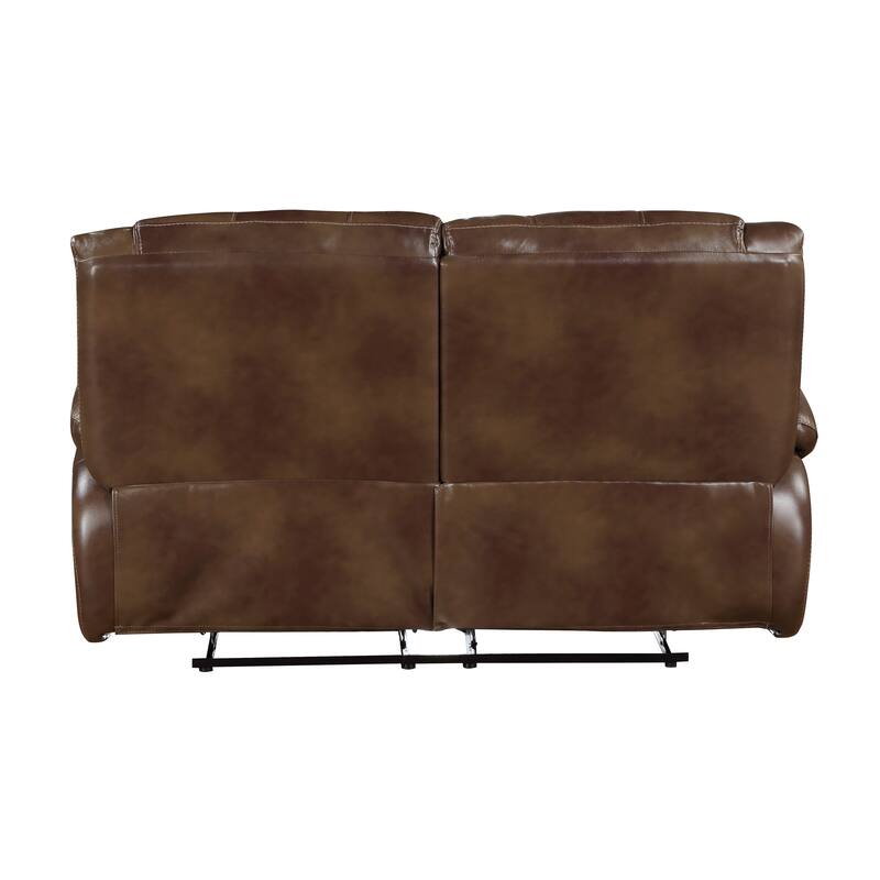 Baron 3-Piece Leather Match Manual Reclining Sofa Set