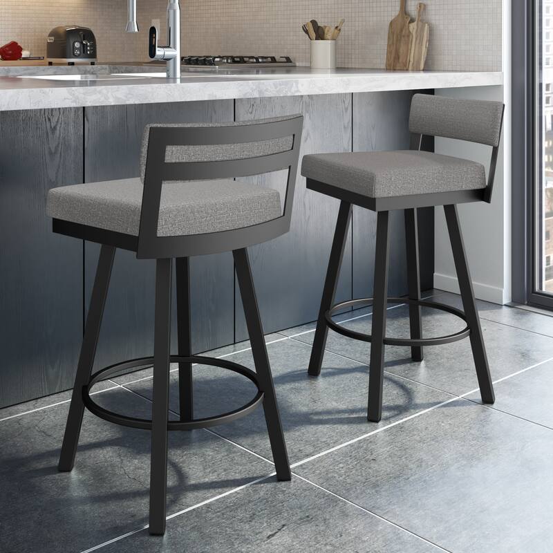Amisco Travis Swivel Counter and Bar Stool