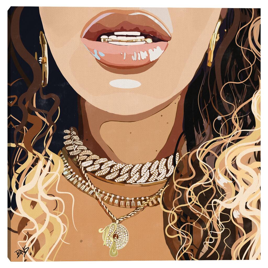 Bey-chains-png Canvas Art Print