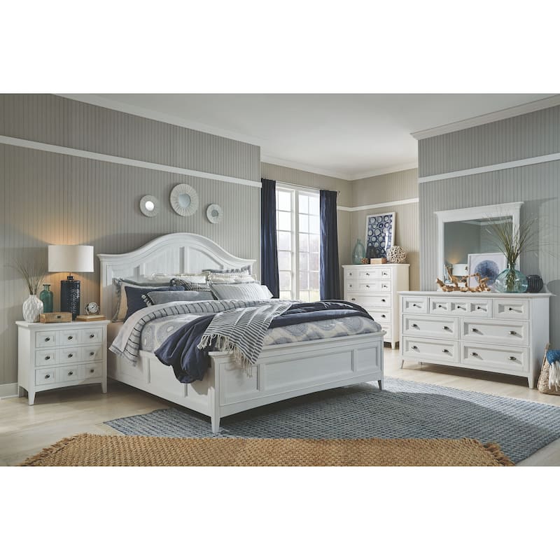 Magnussen Home Heron Cove Chalk White And Dovetail Grey Drawer Dresser