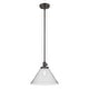 preview thumbnail 7 of 68, Kichler Lighting Avery 1-Light Pendant Light with Seeded Glass Cone - Olde Bronze