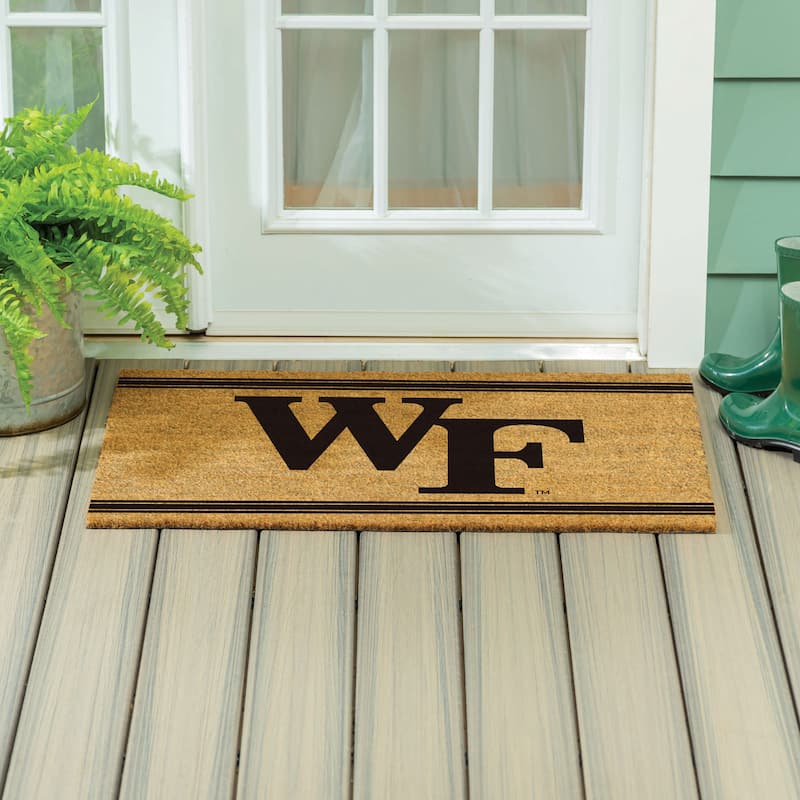 Wake Forest University Monochrome Indoor/Outdoor Coir Door Mat