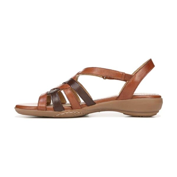 Naturalizer Womens Charm Leather Open Toe Casual Slingback Sandals