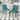 Fabric Side Dining Chair Set of 2 Tufted Buttons Accent Chairs, Teal