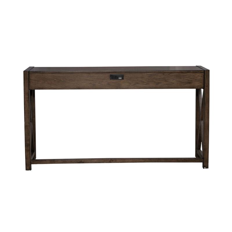 Lennox Weathered Chestnut Console Bar Table