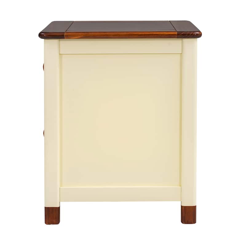 Wooden Nightstand with Two Drawers for Kids,End Table for Bedroom