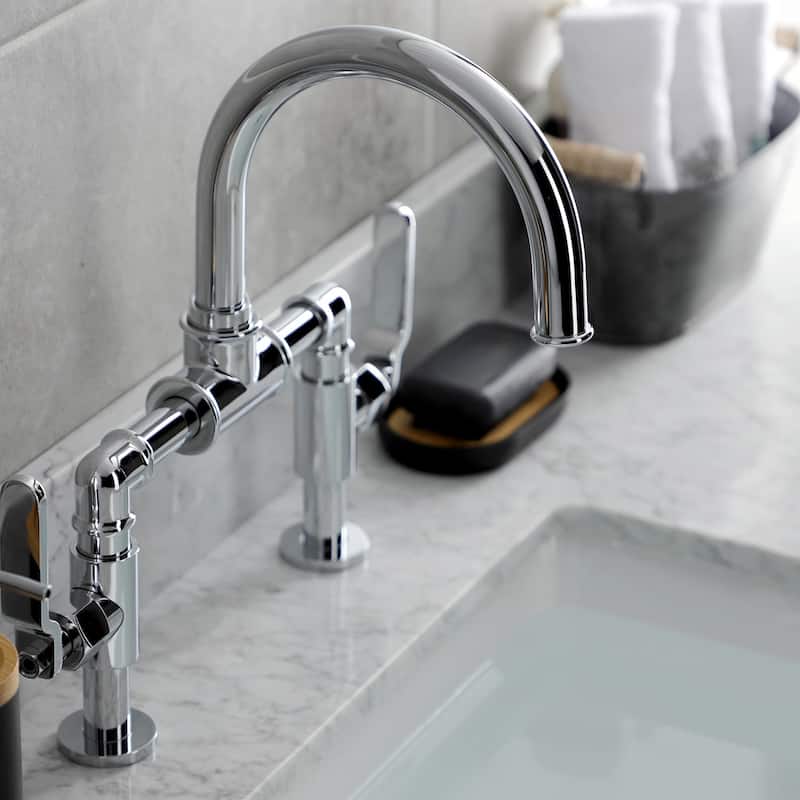 Kingston Brass Whitaker Bridge Bathroom Faucet