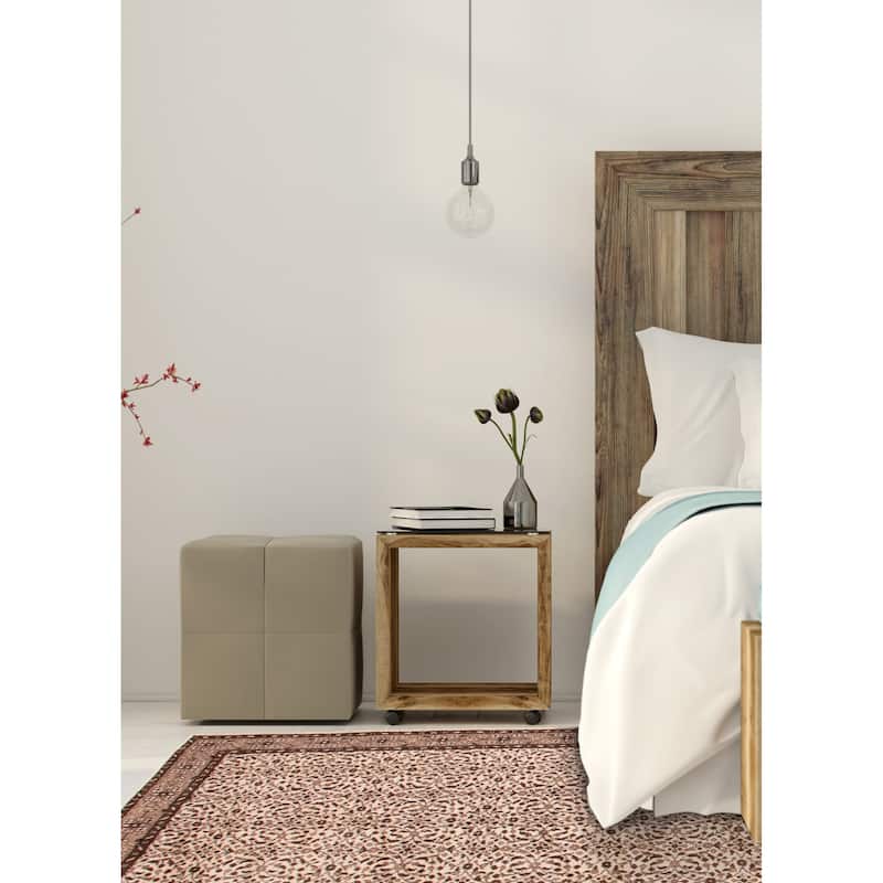 ECARPETGALLERY Hand-knotted Melis Vintage Cream Wool Rug - 5'9 x 9'4