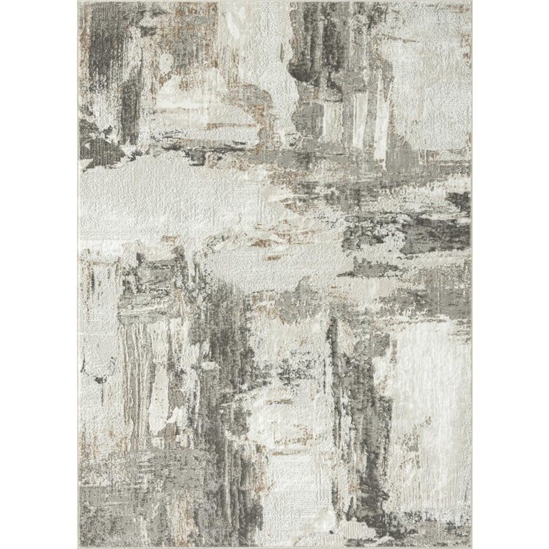 Luxe Weavers Soft Distressed Abstract Area Rug