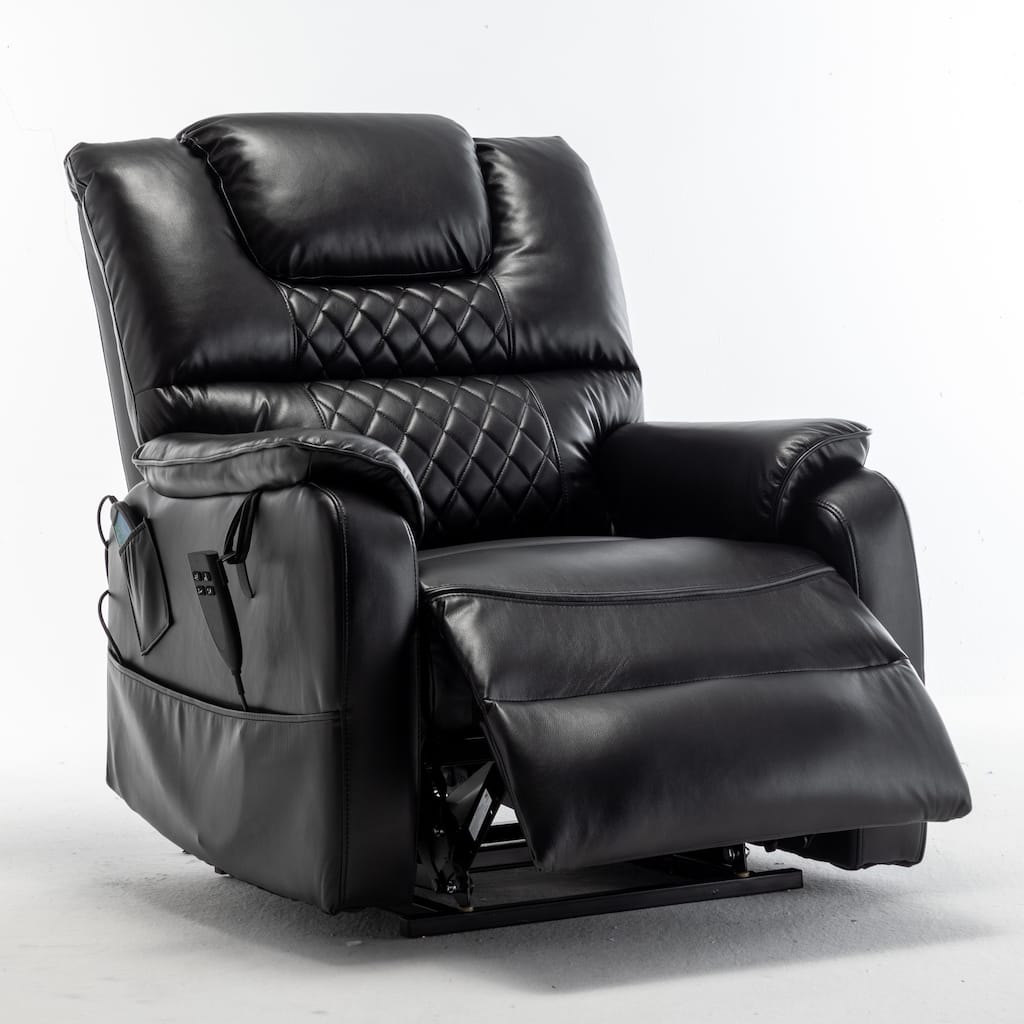 PU Recliner Chair with 180° Infinite Position, Remote & Easy Assembly