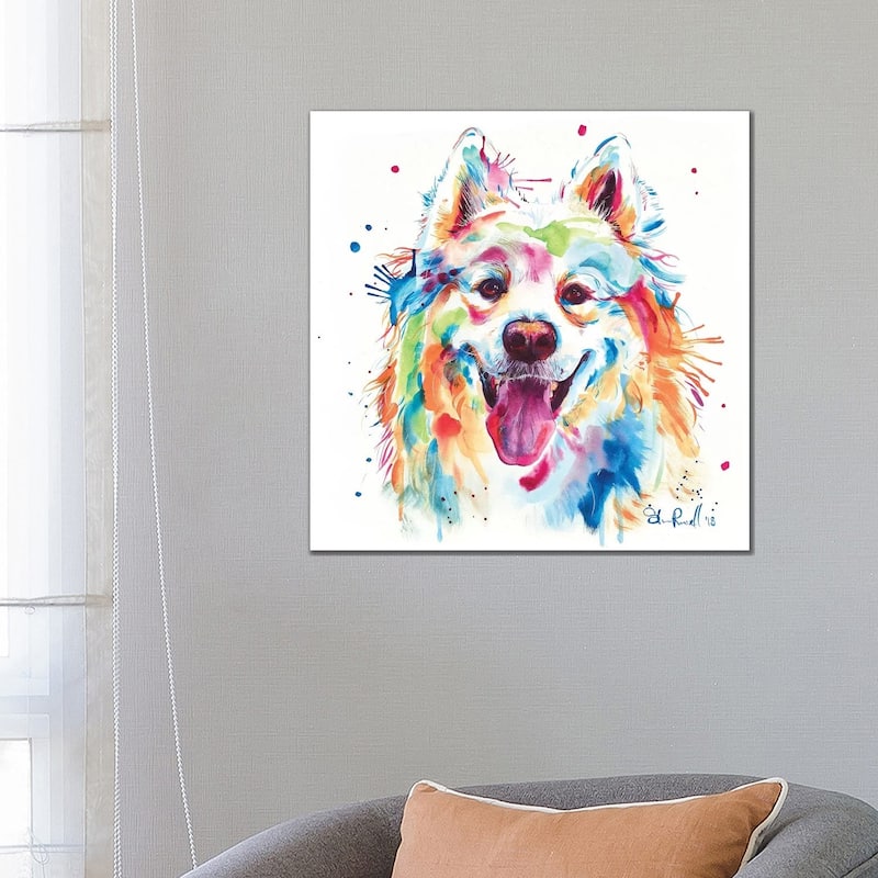 iCanvas "Samoyed" by Weekday Best Canvas Print - 26x26x1.5
