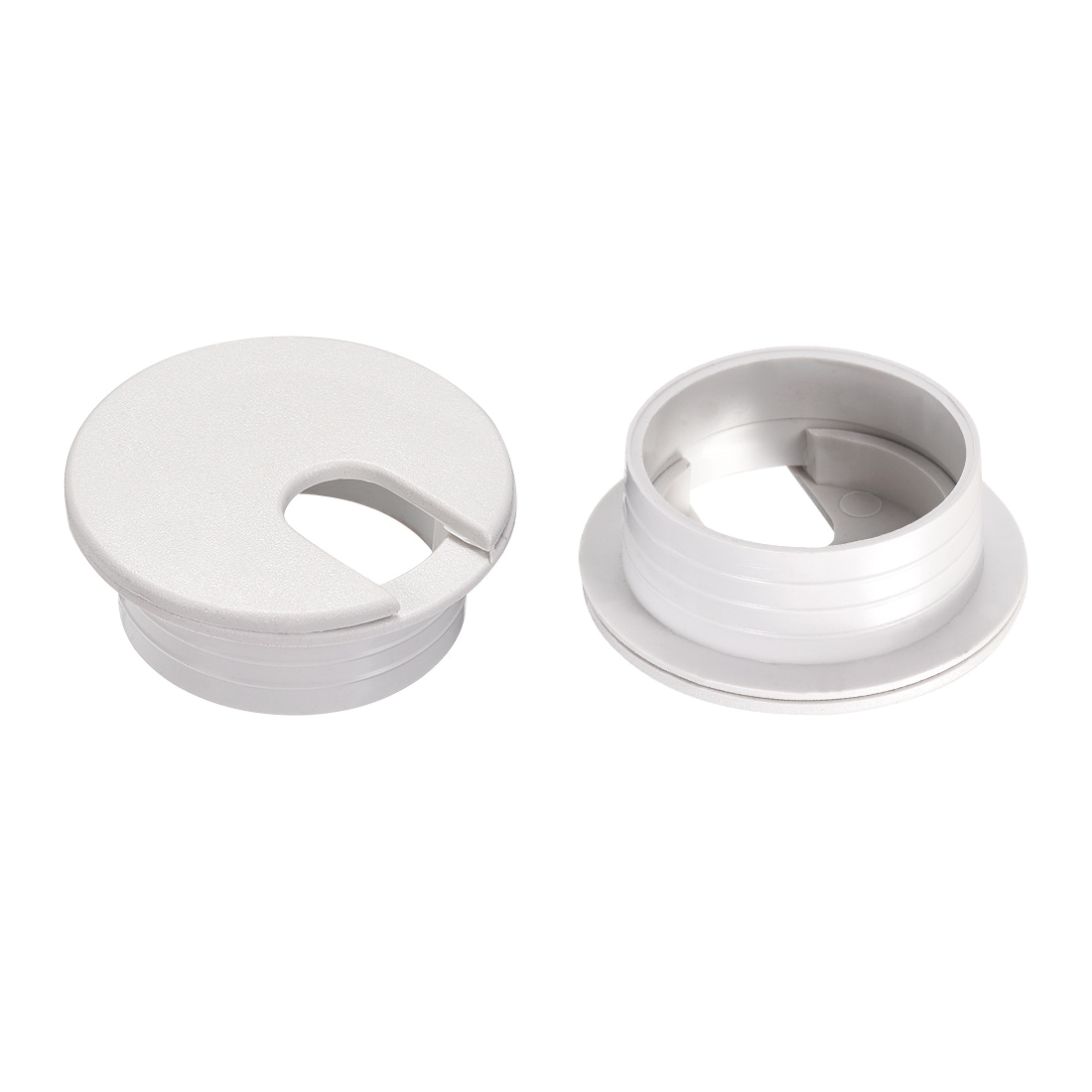 Cable Hole Cover, 2-1/8 Plastic Desk Grommet for Wire Organizer