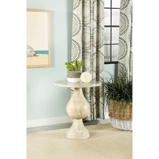 Serena Round Shaped Pedestal Accent Table