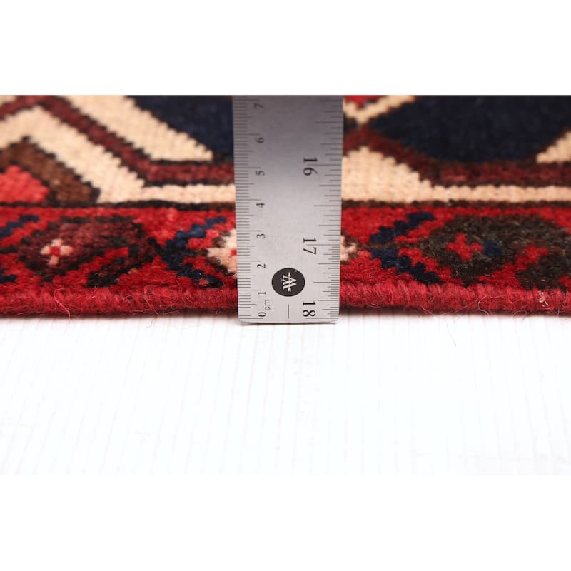 ECARPETGALLERY Hand-knotted Kayseri Vintage Dark Red Wool Rug - 7'0 x 9'11