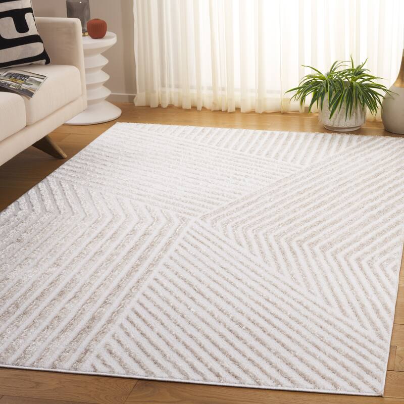 SAFAVIEH Maya Hronn Modern & Contemporary Jute Rug - 4' x 6' - Ivory