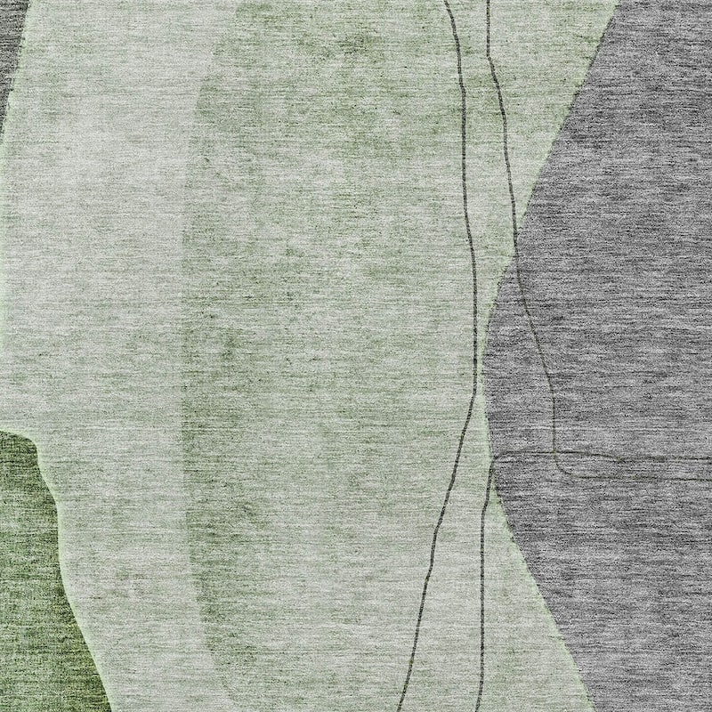 HomeRoots Abstract Transitional Rectangle Outdoor Rug