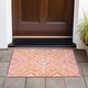 preview thumbnail 23 of 127, Machine Washable Indoor/ Outdoor Global Boho Chantille Rug Coral - 1'8" x 2'6"
