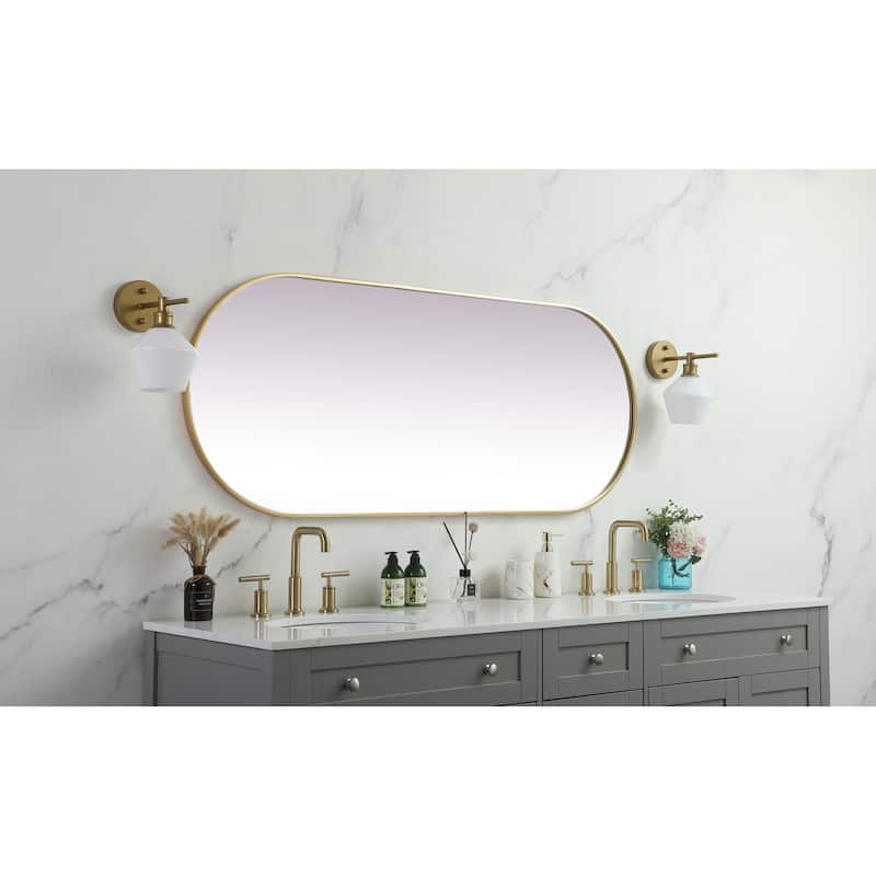 Elegant Lighting MR2A2460 Asha 24" W x 60" H Oval Framed Bathroom