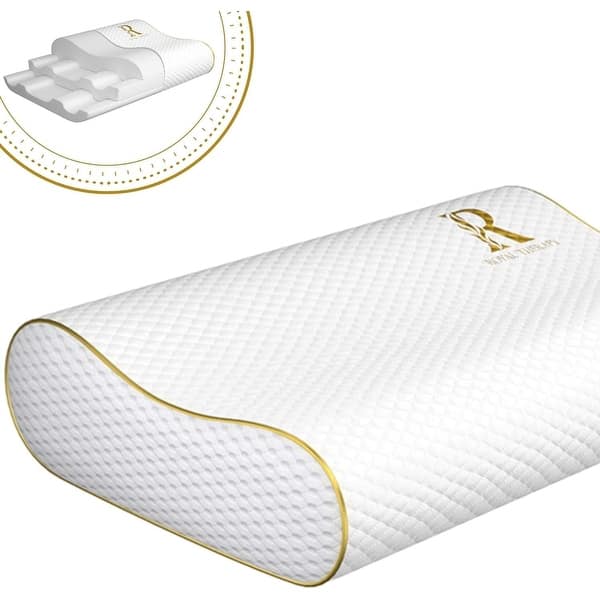 slide 2 of 31, Royal Therapy Memory Foam Pillow for Neck & Shoulder Support