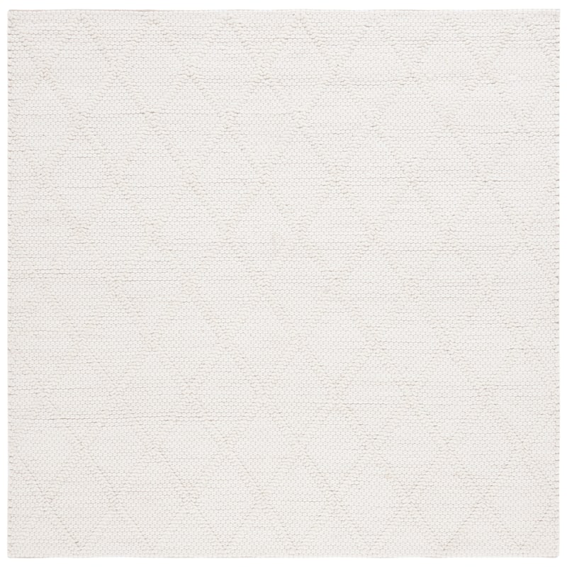 Lauren Ralph Lauren Handmade Millie Trellis Wool/Silk Rug - 6' Square - Ivory/Ivory