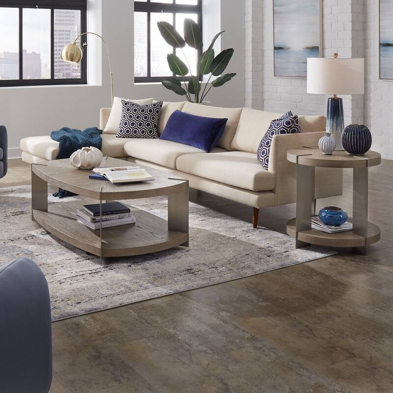 Liberty Furniture Harlow Oval Cocktail Table, Optional End Tables Set - Oval Cocktail Table, 2 End Tables