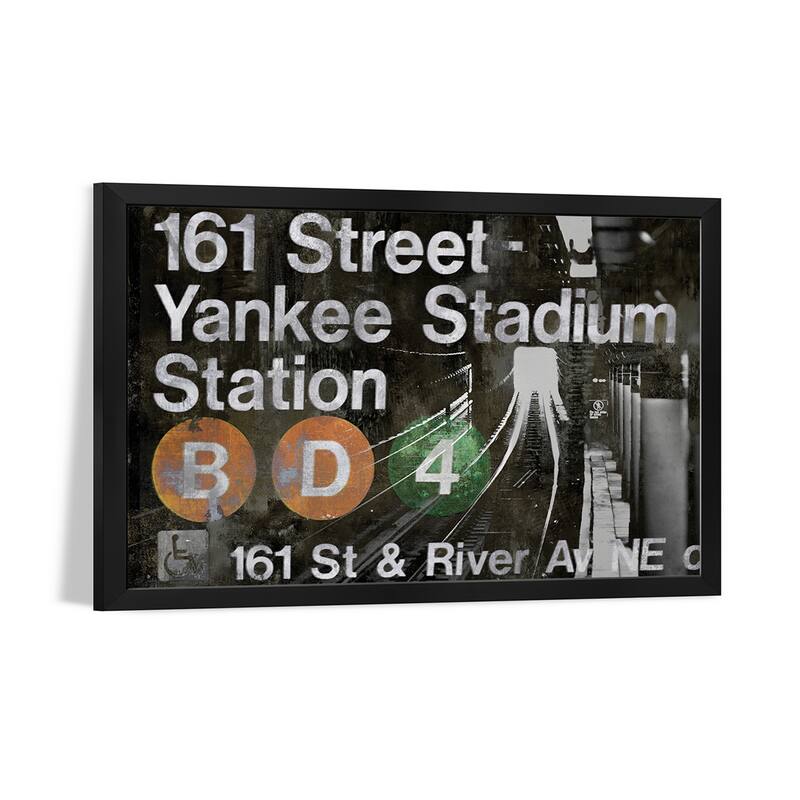 NYC Subway Station II Premium Framed Poster by Luke Wilson