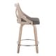 preview thumbnail 9 of 21, The Gray Barn Charlotte 24" Fixed-Height Counter Stool with Bent Wood Legs (Set of 2)