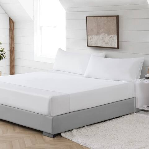 Snorze® Cloud Sheet Set - Coma Inducer® Peach Soft Microfiber - White