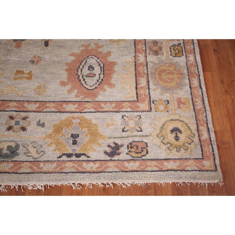 Oushak Indian Area Rug Handmade Oriental Wool Carpet - 7'10" x 10'2"