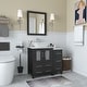 preview thumbnail 18 of 28, Vanity Art 36" Single Sink Bathroom Vanity Set with Engineered Marble Top and Free Mirror - 36 W X 18.5 D X 31.1 H