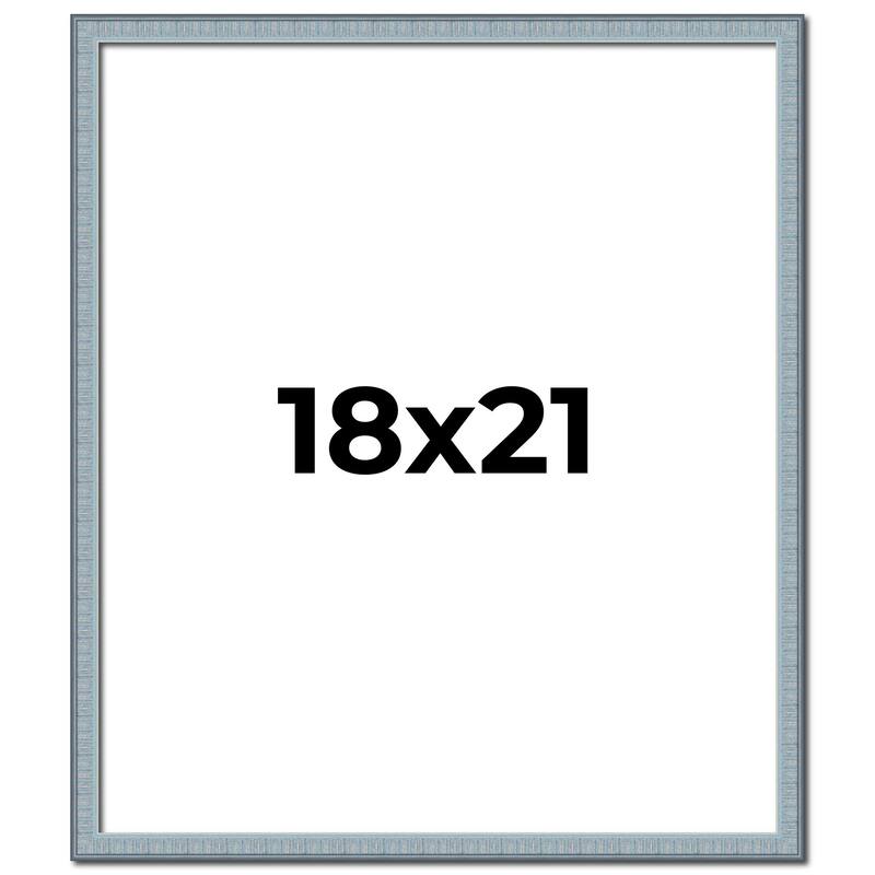 18x21 Frame Rustic Sky Blue Solid Wood Picture Frame | 0.75 Inch