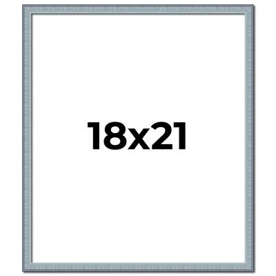 18x21 Frame Rustic Sky Blue Solid Wood Picture Frame | 0.75 Inch