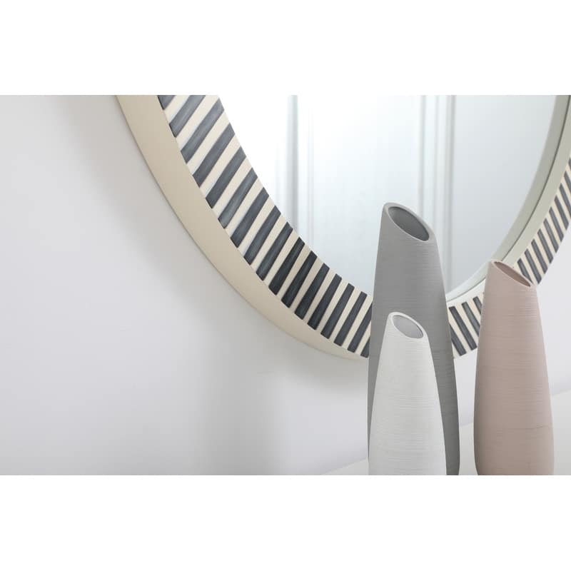 Carson Carrington Labben Round Chevron Mirror