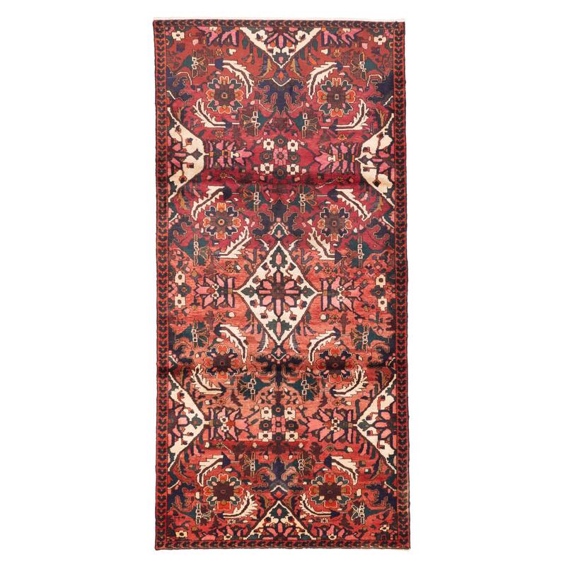 ECARPETGALLERY Hand-knotted Andelz Red Wool Rug - 3'11 x 8'6