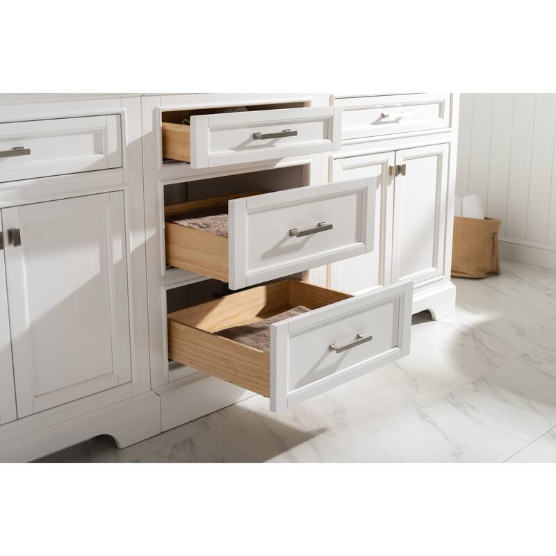 Milano 96" Double Sink Bathroom Vanity Modular Set