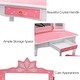 preview thumbnail 7 of 25, Girls Vanity Table with Mirror and Drawer