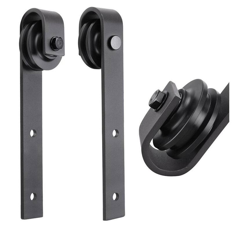 Sturdy Barn Door 18 x 80 inches | Planum 0010 Oak | 6.6FT Rail Hangers Heavy Hardware Set