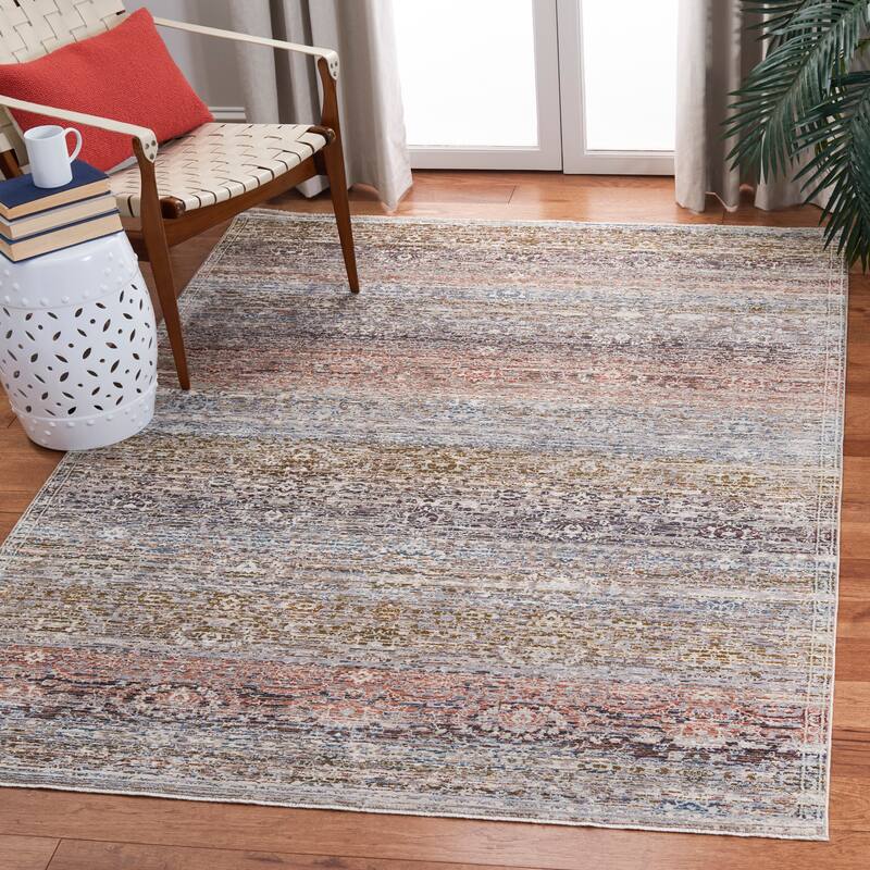 SAFAVIEH Limitee Honorat Modern Abstract Rug - 4' x 6' - Grey/Beige