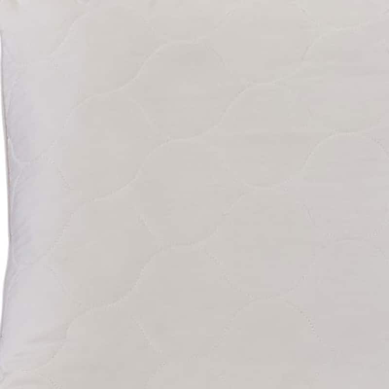 HomeRoots Cotton Latex Foam And Wool Hypoallergenic Standard Size Bed Pillow - Ivory