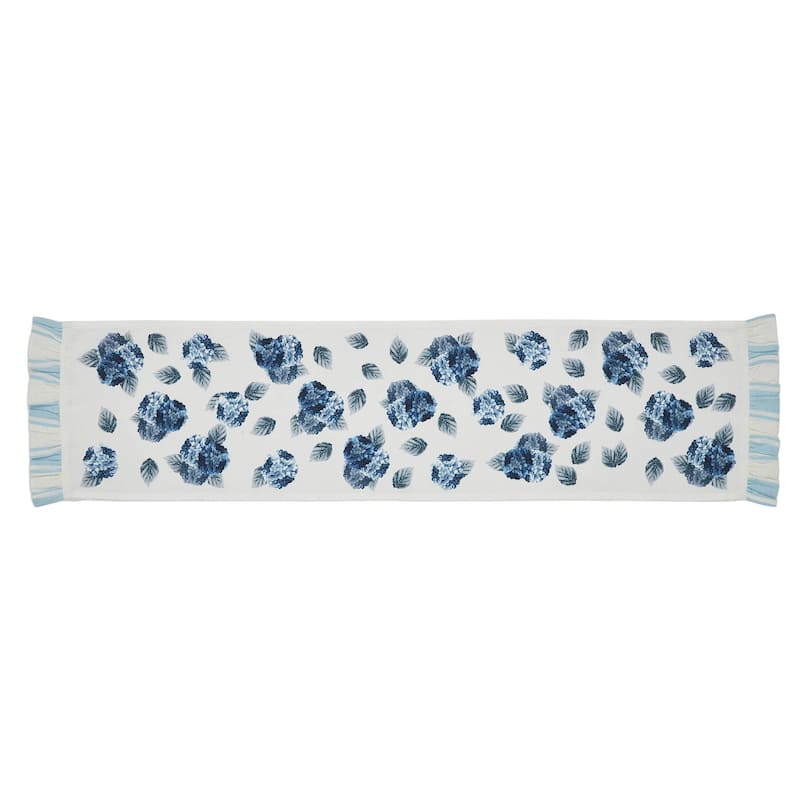 Finders Keepers Hydrangea Ruffled Runner 12x36