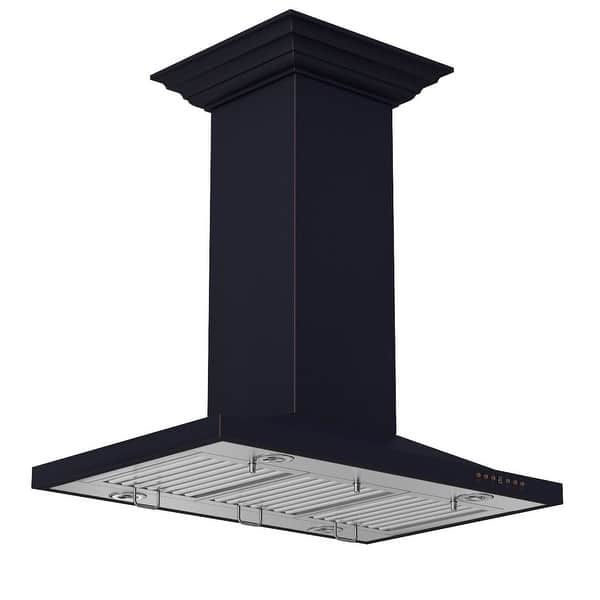 Zline 30 In Designer Series Oil Rubbed Bronze Island Mount Range Hood 8gl2bi 30 Overstock 20688578