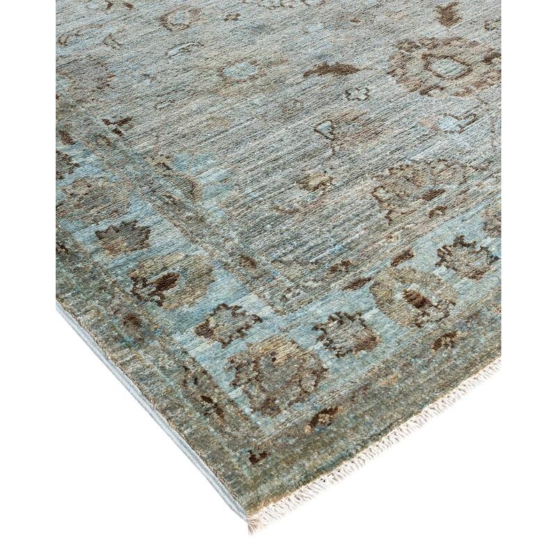 Vibrance, One-of-a-Kind Hand-Knotted Area Rug - Gray, 3' 10" x 5' 10" - 3' 10" x 5' 10"