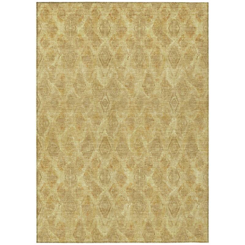 HomeRoots Geometric Traditional Rectangle Outdoor Rug