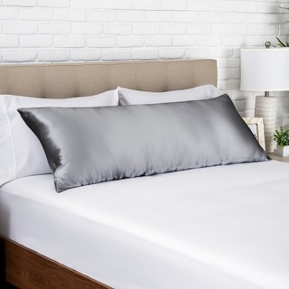 Bare Home Mulberry Silk Body Pillowcase, 19 Momme Silk Bed Bath