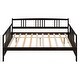 preview thumbnail 17 of 16, Full Size Modern Elegant Style Daybed with Support Legs and Headboard,Underbed Storage