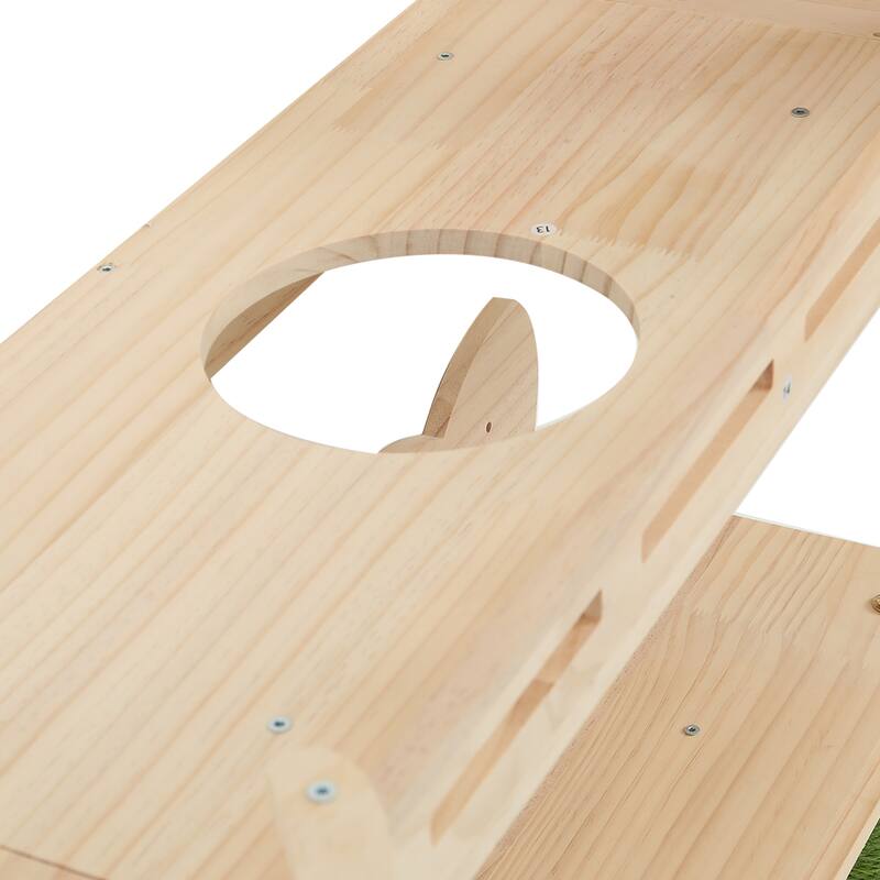 Moasis 21-Piece Cat Wall Shelves Set, Pine Wood Cat Wall Furniture with 3 Houses, 1 Cat Bed, 6 Sisal Posts and 2 Tunnels