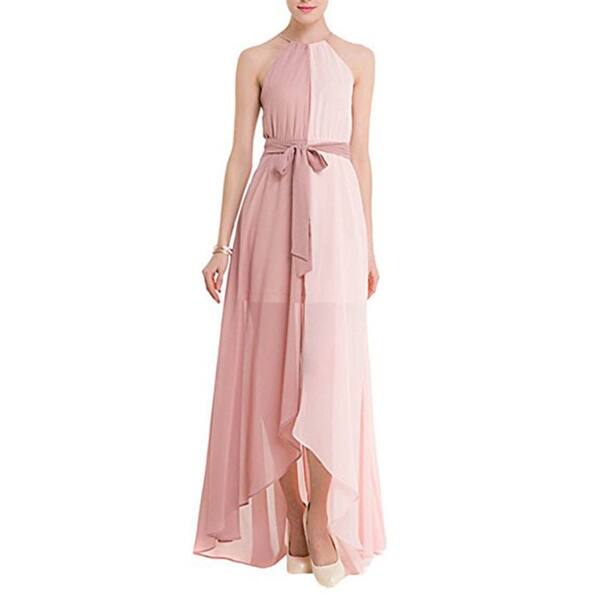 Shop Women S Hot Plus Size Sling Striped Beach Chiffon Maxi Casual