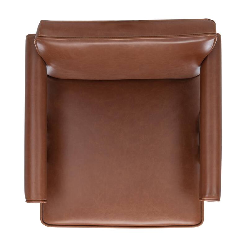 SAFAVIEH Suri Mid-Century Walnut Wood Arm Chair - 23.2" Wx 24" L x 29.9" H