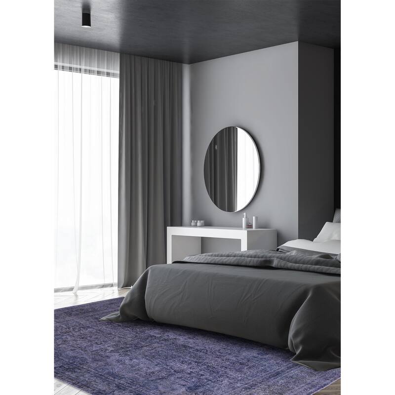 ECARPETGALLERY Hand-knotted Color Transition Indigo Wool Rug - 9'6 x 12'4