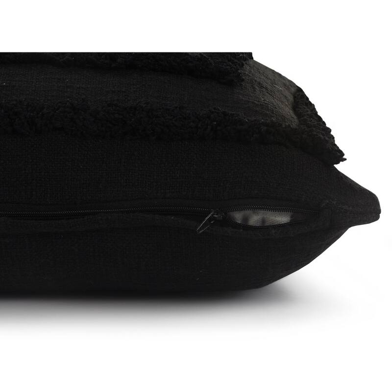 Sevita Bordered Cotton Throw Pillow, Set of 2